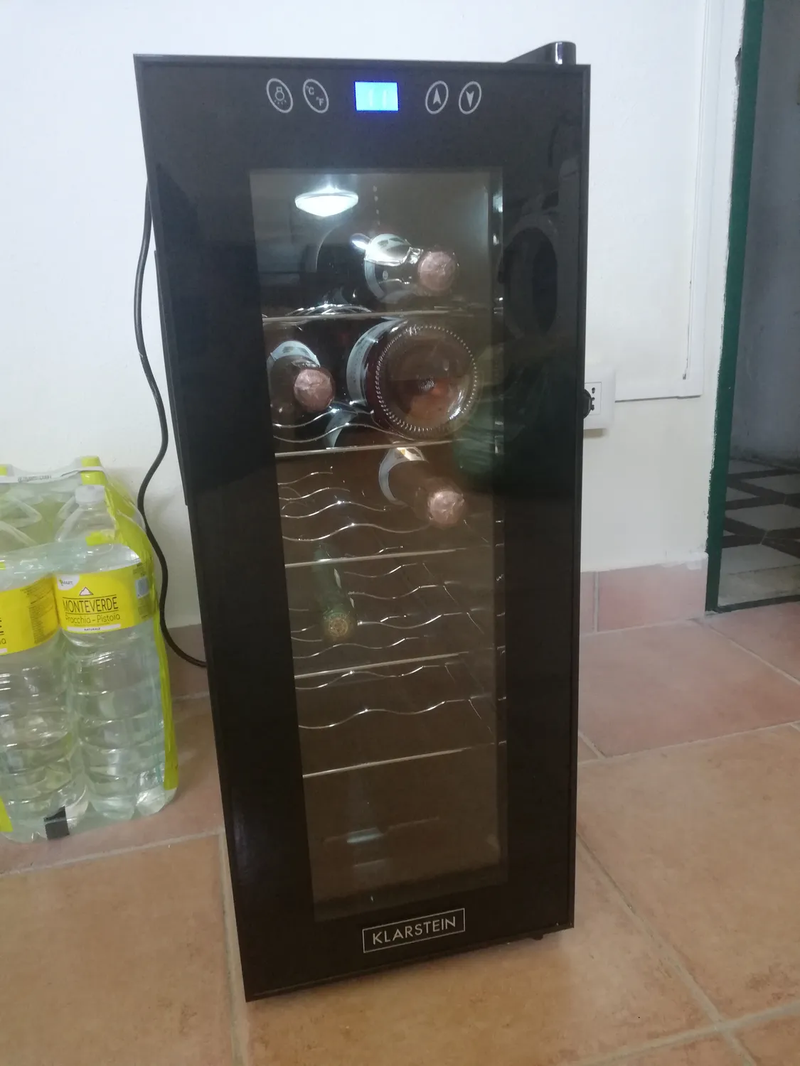 Klarstein Vinamora cave à vin noir 35 L 12 bouteilles