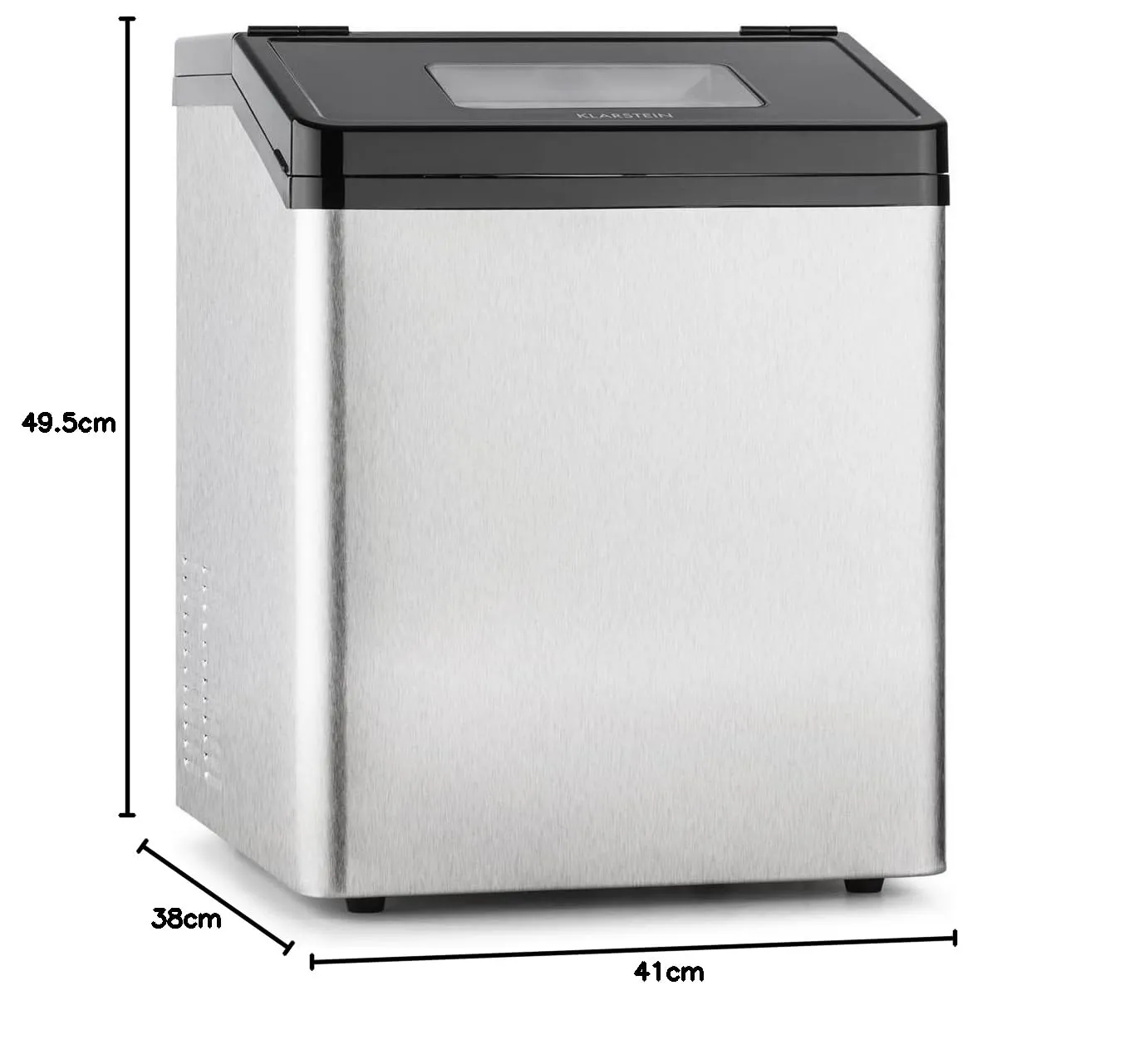Klarstein Powericer ECO 3 Machine à Glaçons Inox