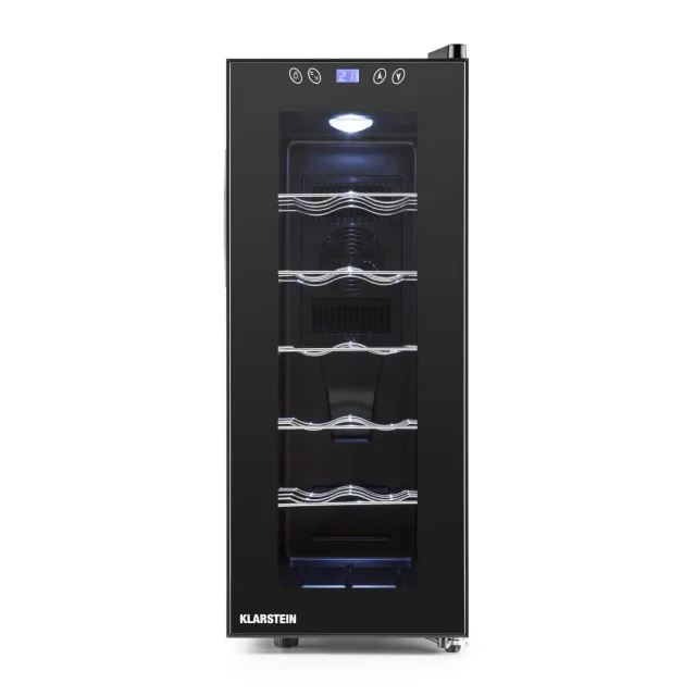Klarstein Vinamora cave à vin noir 35 L 12 bouteilles