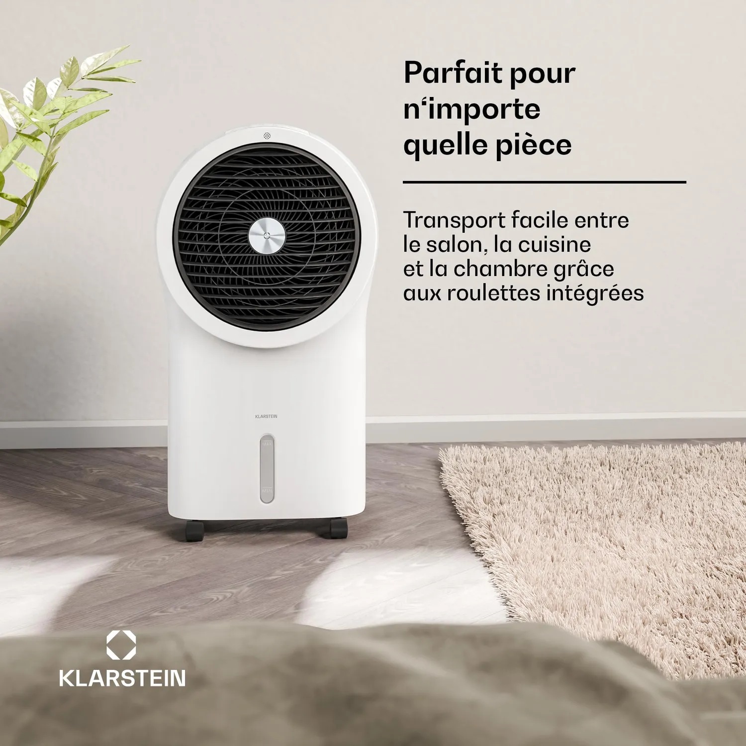 Klarstein Whirlwind rafraîchisseur 6 L blanc 30 m²