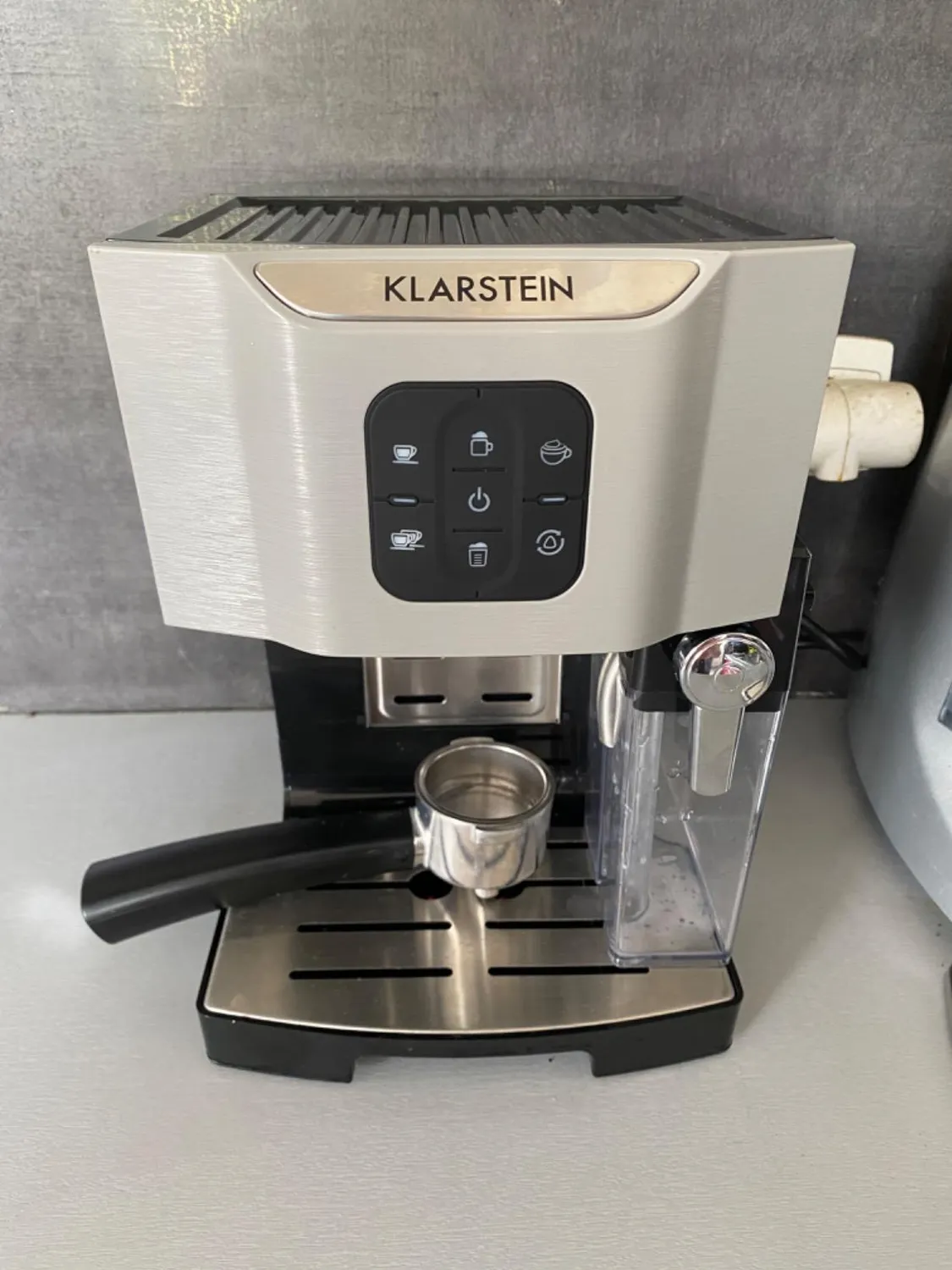 Klarstein BellaVita cafetière expresso 20 bars gris acier