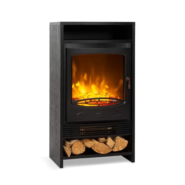 Klarstein Bergamo cheminée électrique 1800 W noire
