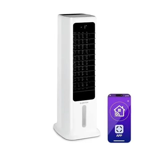 Klarstein Skytower 360° Smart rafraîchisseur blanc 6L 55dB