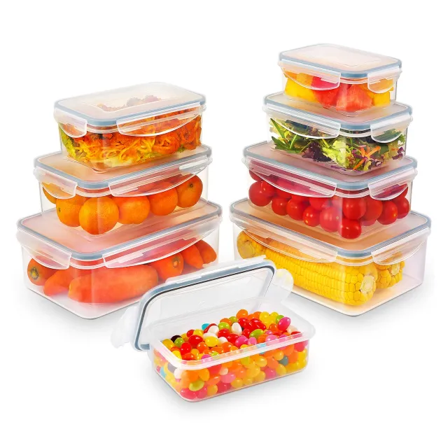 YASHE Boîte Alimentaire Set 8 pièces hermétiques 2,5L