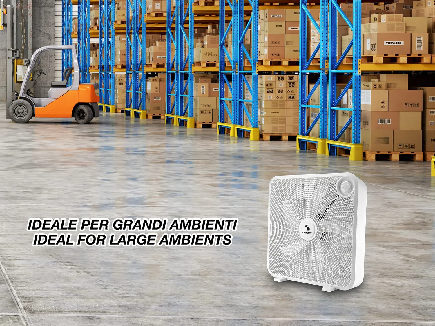 Beper P206VEN550 ventilateur caisson 50 cm 5 pales 3 vitesses