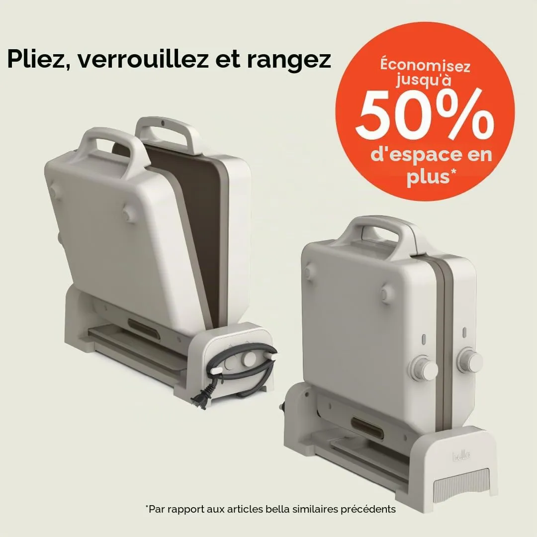 La Bella plancha pliable céramique 25,4x50,8 cm 2 zones