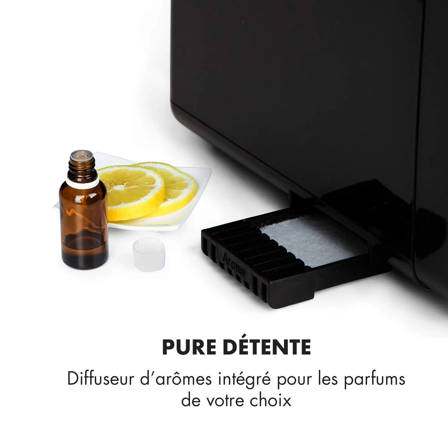 Klarstein VapoAir Opal humidificateur 5L noir brume chaude
