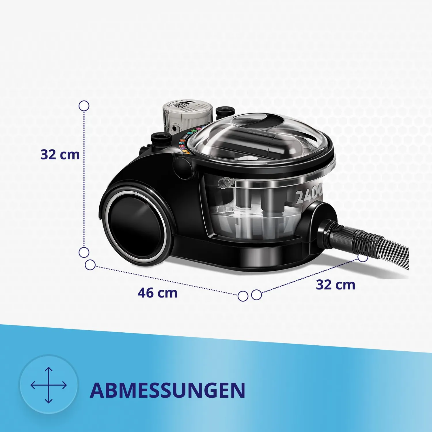 MPM MOD-47 aspirateur traîneau noir 1 litre métal