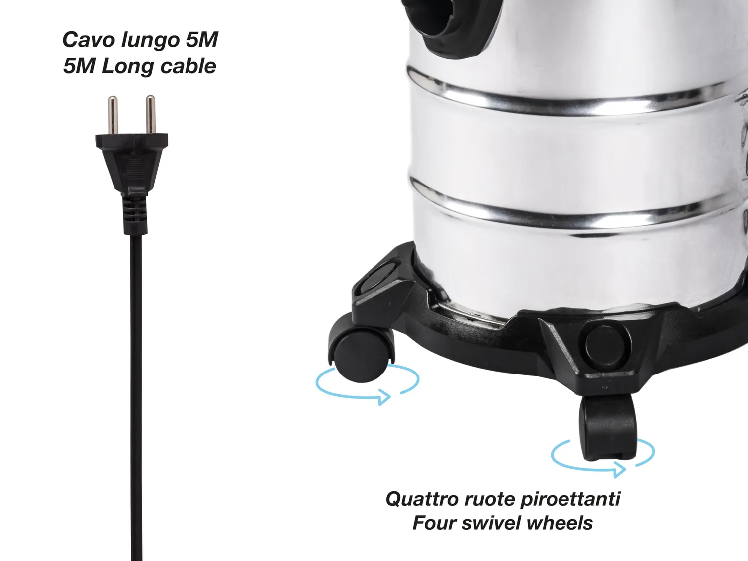 Beper P202ASP300 aspirateur eau poussière 20 L 1000 W