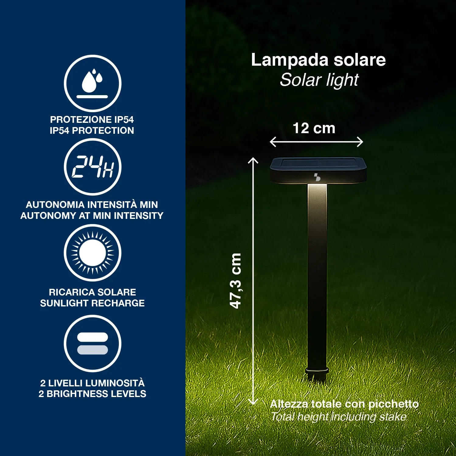 Beper P207ILO103 lampe solaire jardin piquet IP54