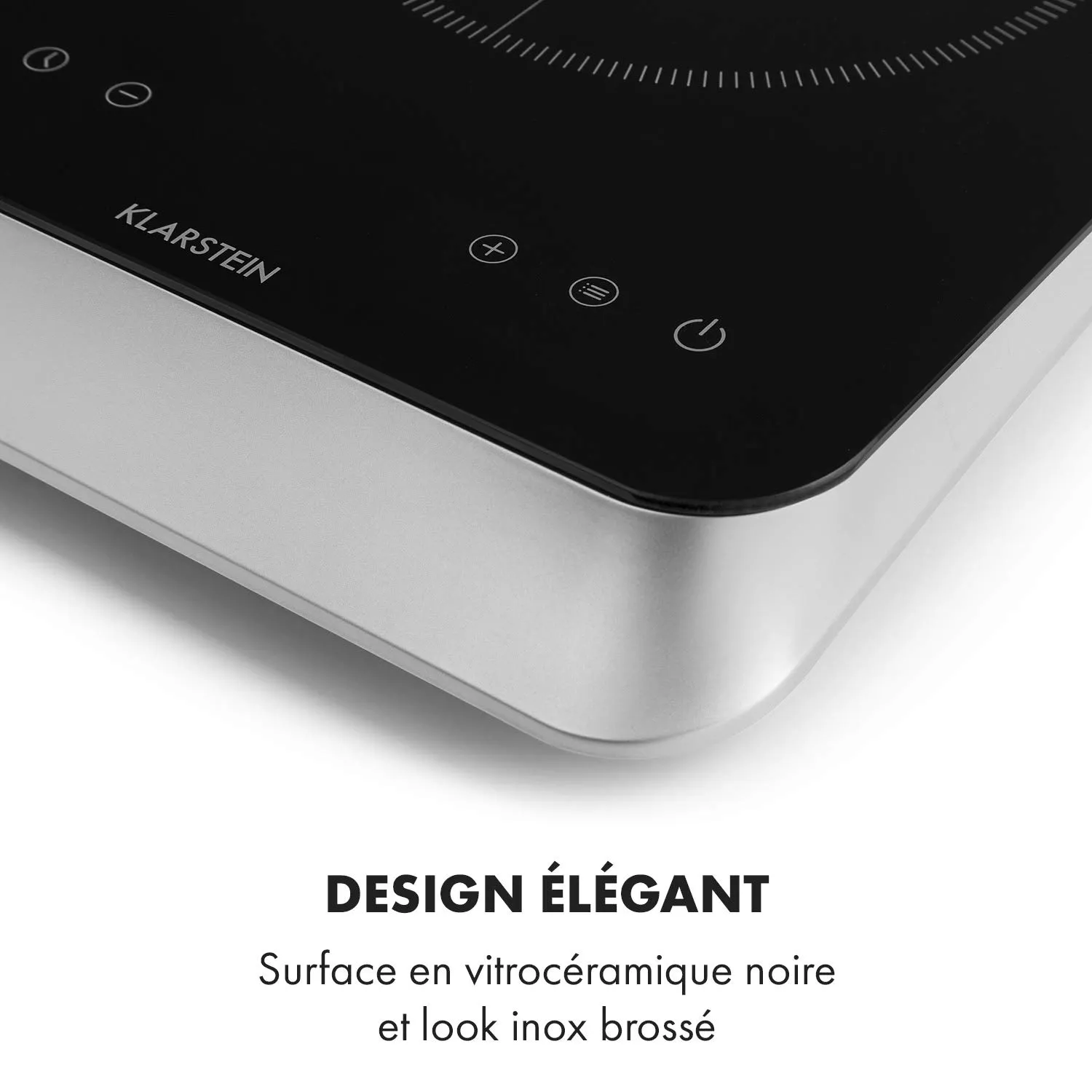 Klarstein InnoChef double plaque induction argent 3400W