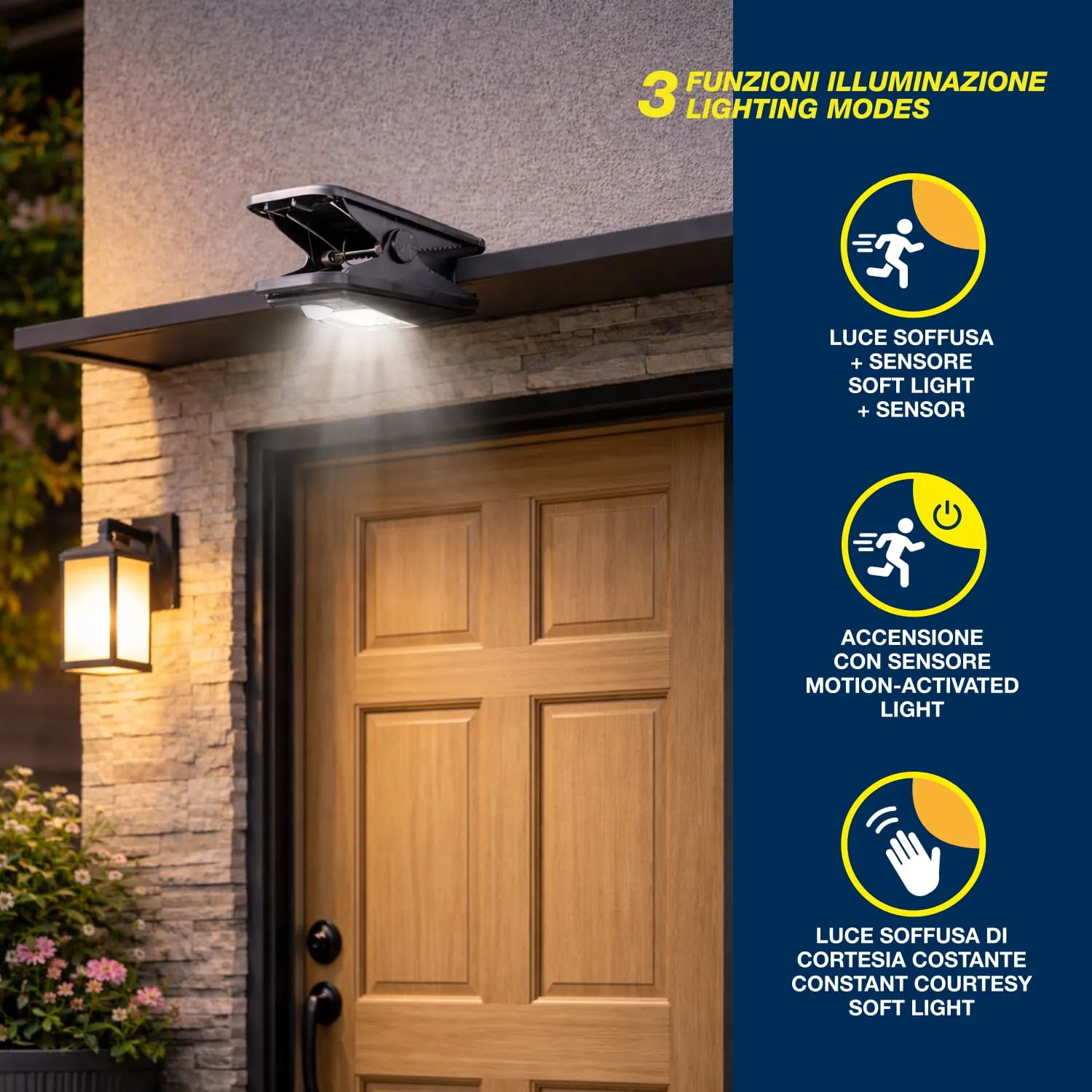 Beper Clipia P207ILO003 lampe solaire à pince détecteur IP65