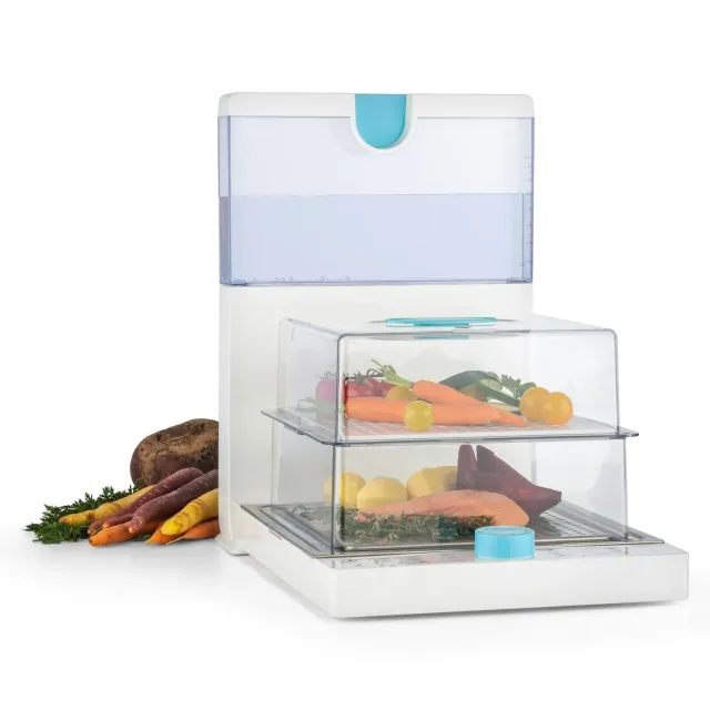 Klarstein Steam Spa cuiseur vapeur blanc 1500W pliable